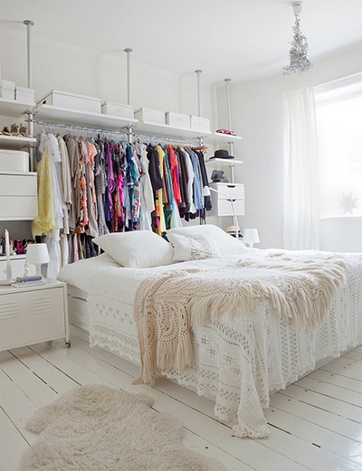 Quarto de casal pequeno Com closet