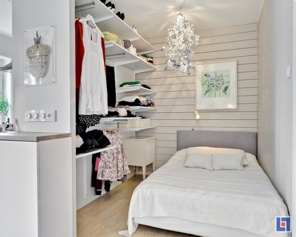 Quarto de casal pequeno Com closet