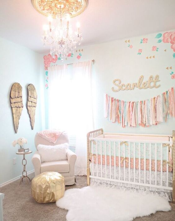 Quarto decorado feminino Bebe