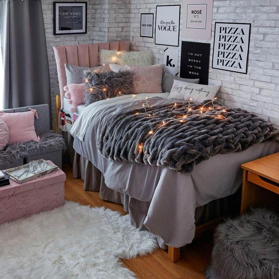 Quarto decorado feminino Pequeno