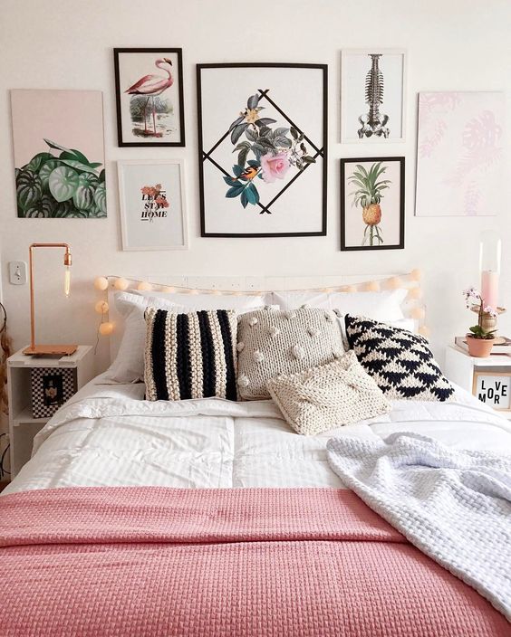 Quarto decorado simples Feminino