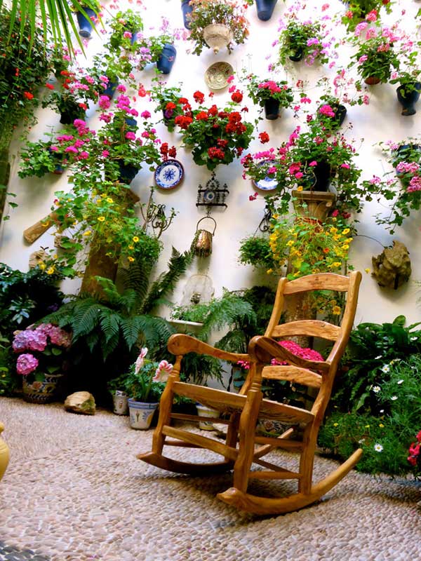 Quintal decorado Vaso de plantas