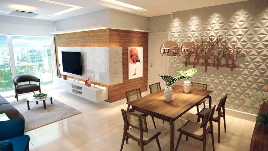 Sala de Estar e Jantar Integrada: 60 Projetos para Você se Inspirar.