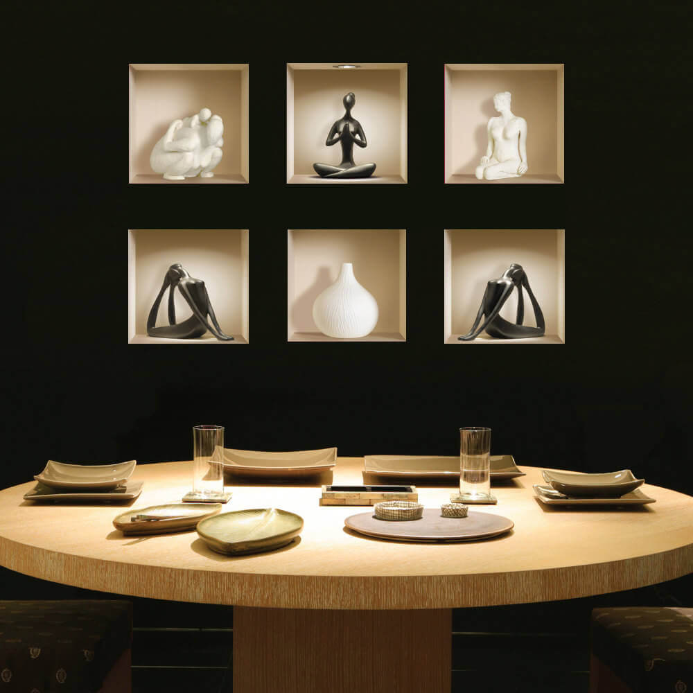 Sala Decorada Com Nichos: 60 Saiba Como Decorar e Se Inspire