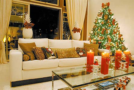 Sala Decorada Simples Para o Natal