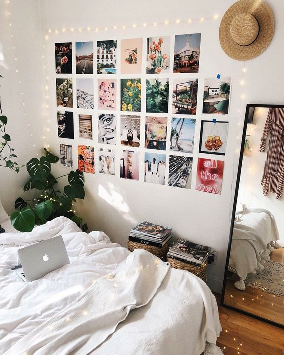 Decoração de quarto com pisca pisca Foto