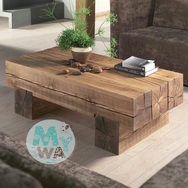 Mesa de centro madeira Rústica