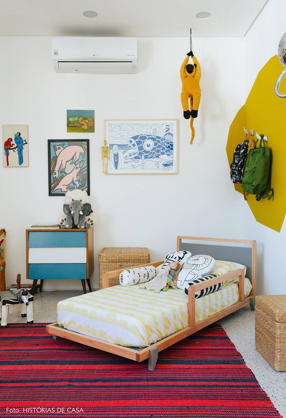 Quarto de casal simples decorado Infantil