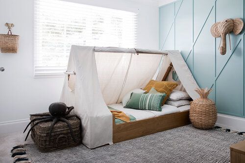 Quarto de casal simples decorado Infantil