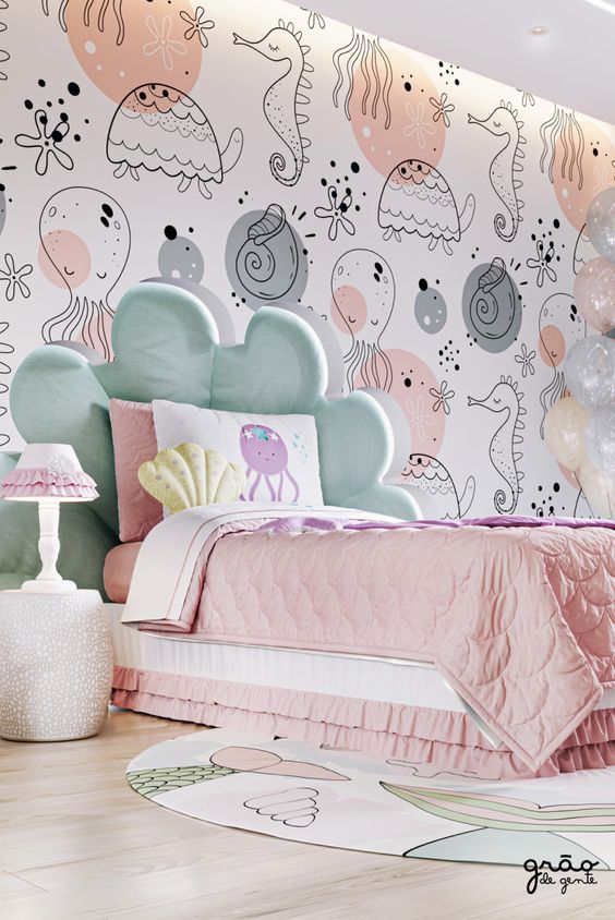 Quarto de casal simples decorado Infantil