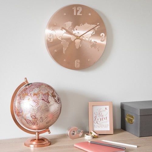 Quarto de casal simples decorado Rose Gold