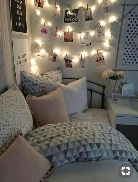 Quarto de casal simples decorado Tumblr