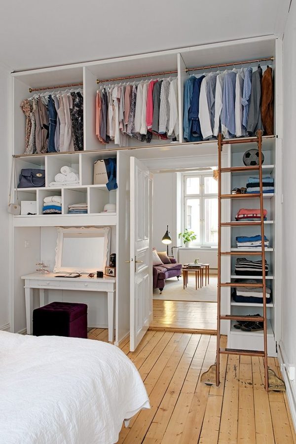 Quarto com Closet: 40 Projetos Inspiradores Modelos de Closet
