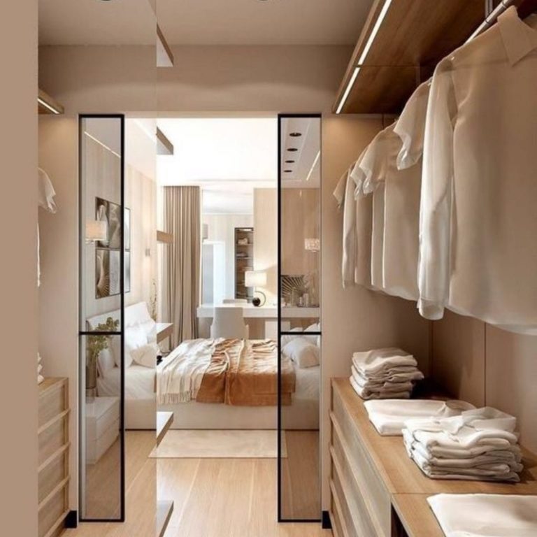 Quarto com Closet: 40 Projetos Inspiradores Modelos de Closet