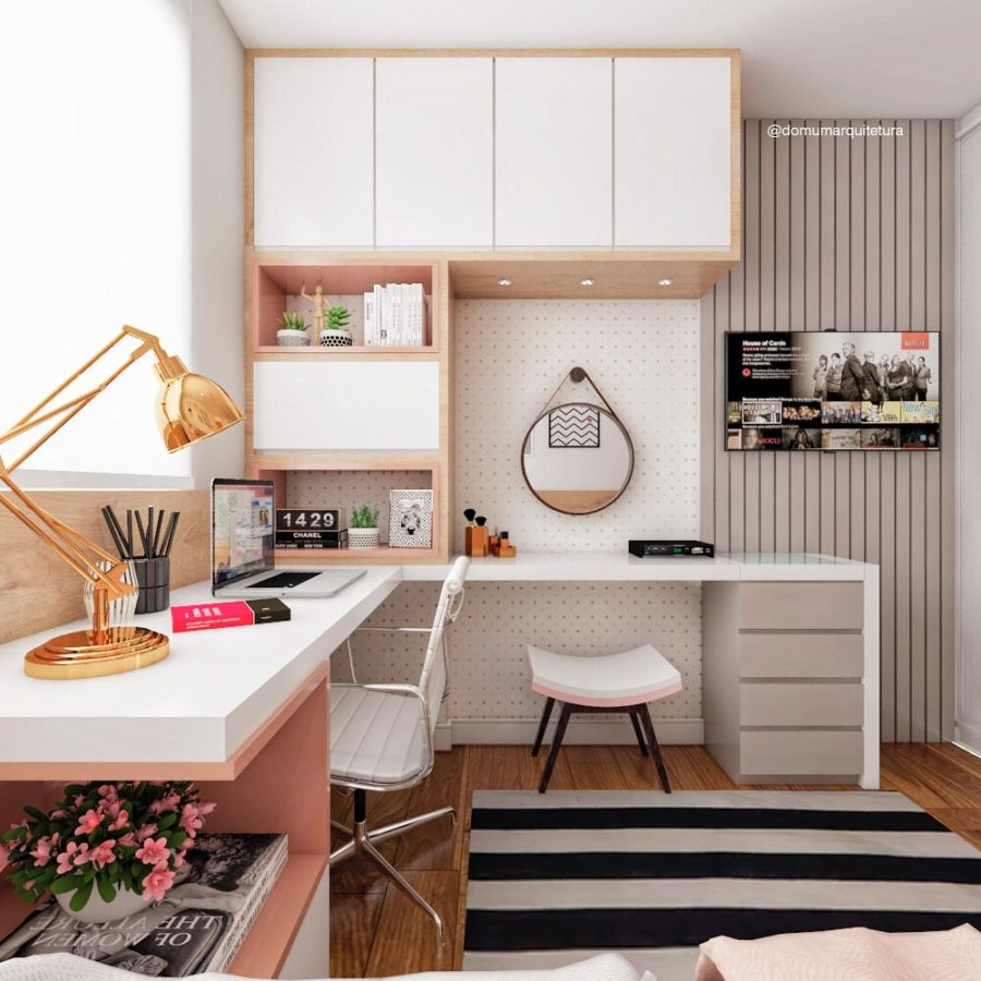 Quarto com Penteadeira: 60 Lindos Modelos para se Inspirar!
