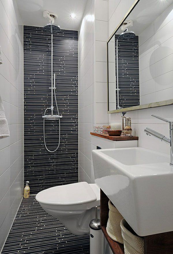 Banheiro Cinza Preto com cinza
