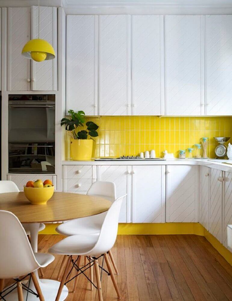 Azulejo para Cozinha Amarelo
