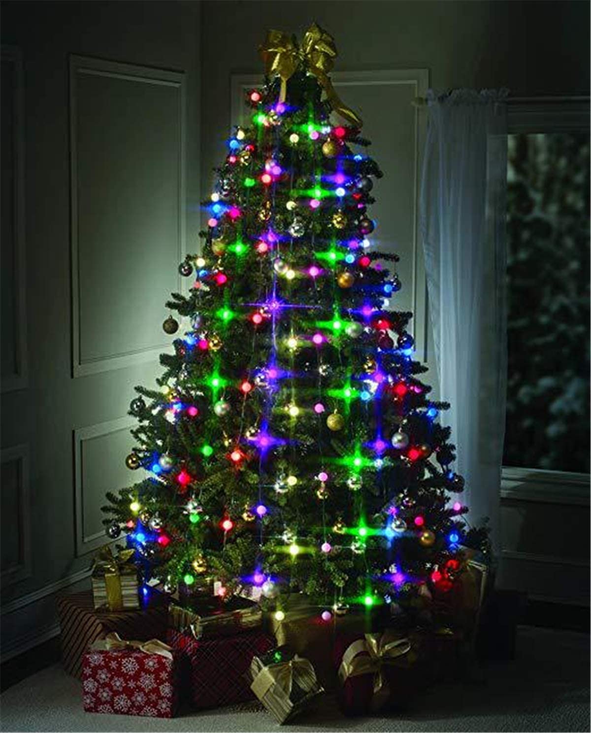 Decoração com Luzinhas de Natal Árvore