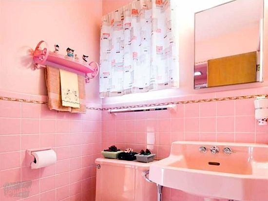 Banheiro Rosa Antigo