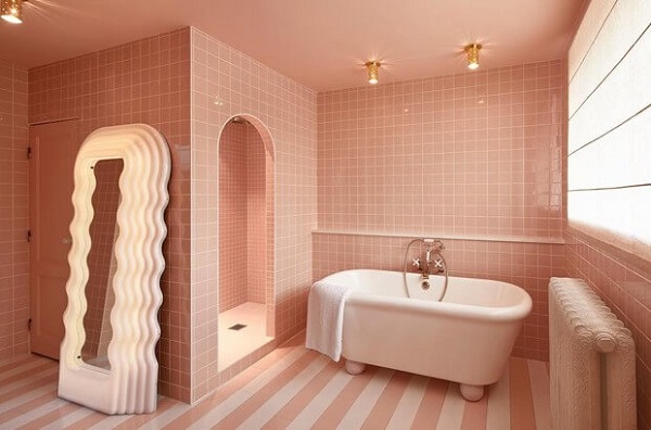 Banheiro Rosa Claro