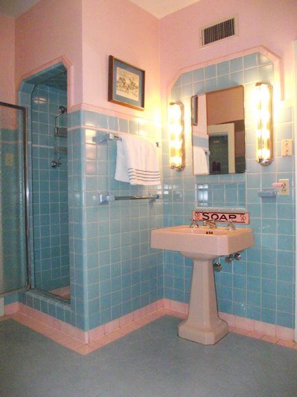 Banheiro Rosa E azul