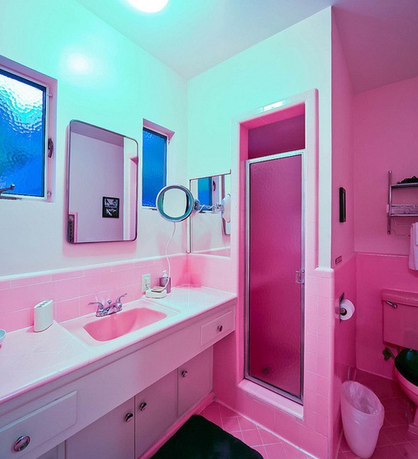 Banheiro Rosa E azul