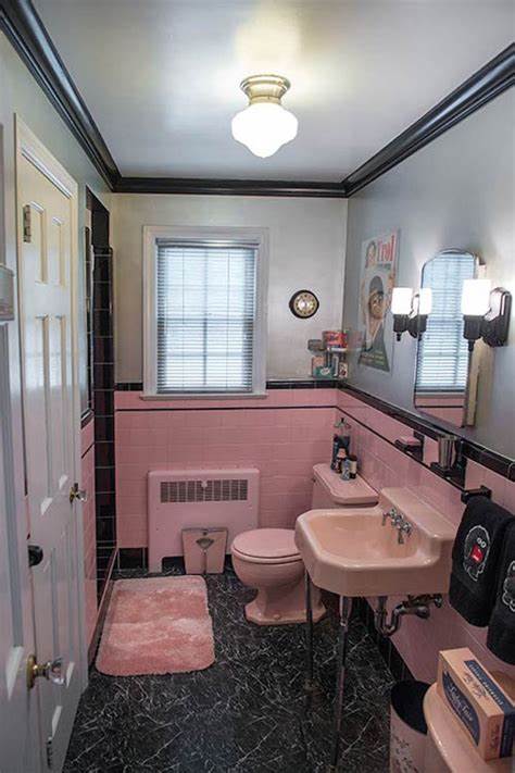 Banheiro Rosa E preto
