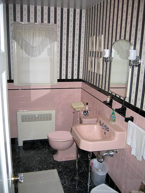 Banheiro Rosa E preto