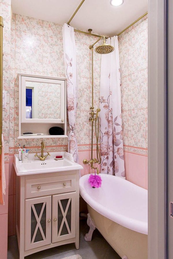 Banheiro Rosa Simples