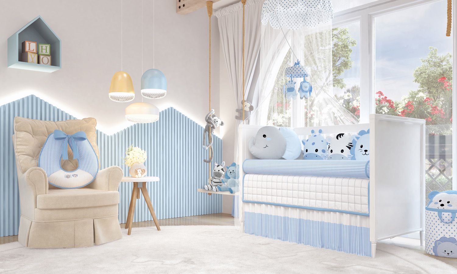 Quarto Azul: 80 Modelo para deixar o seu ambiente espetacular