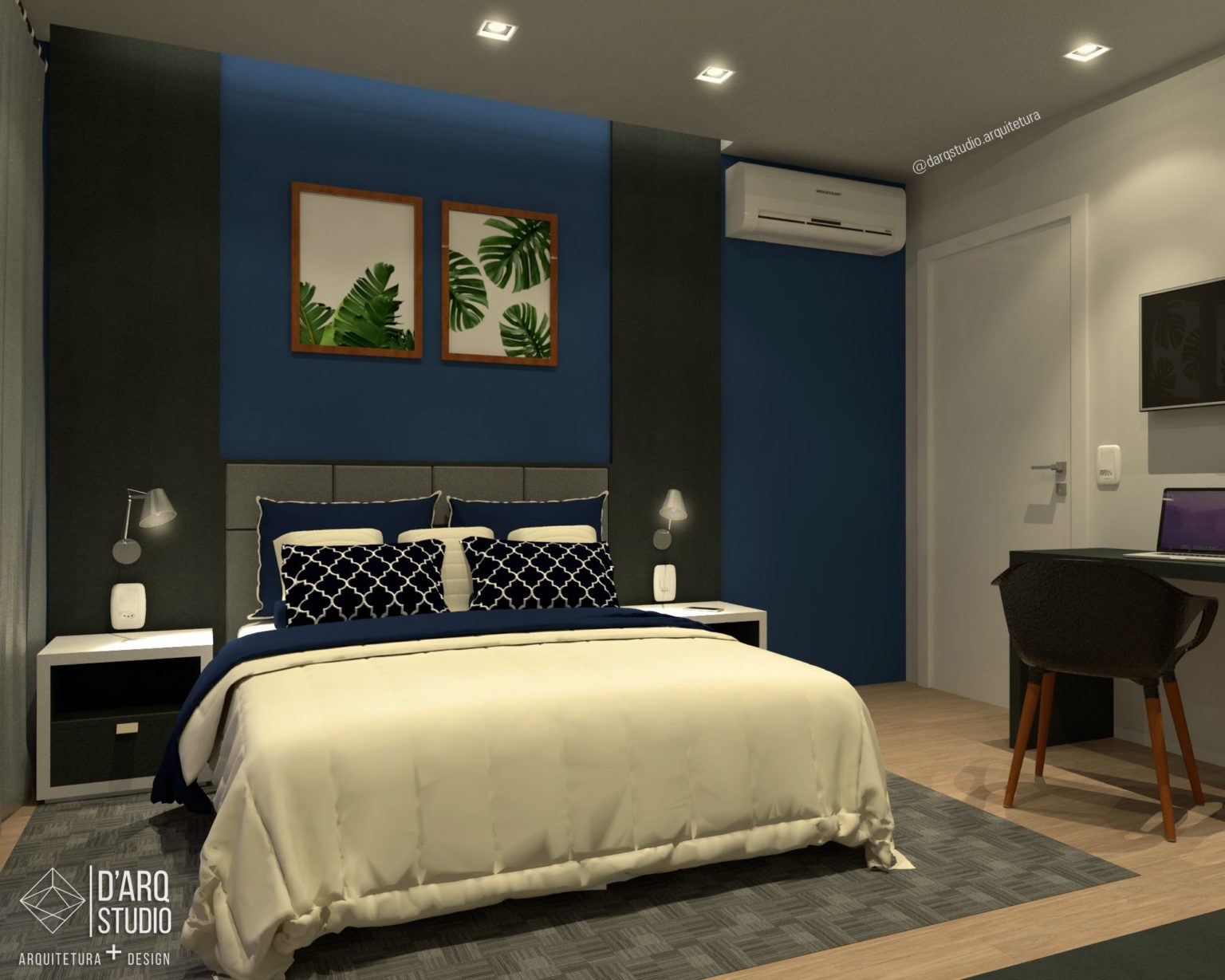 Quarto Azul: 80 Modelo para deixar o seu ambiente espetacular