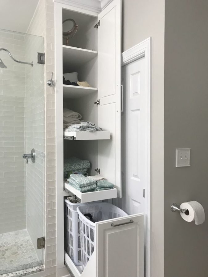 Banheiro com closet Embutido
