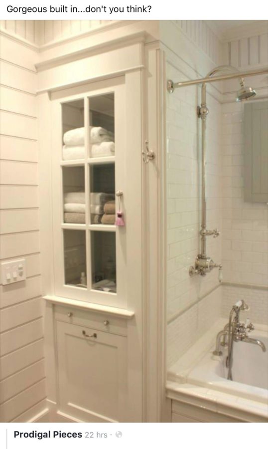 Banheiro com closet Embutido