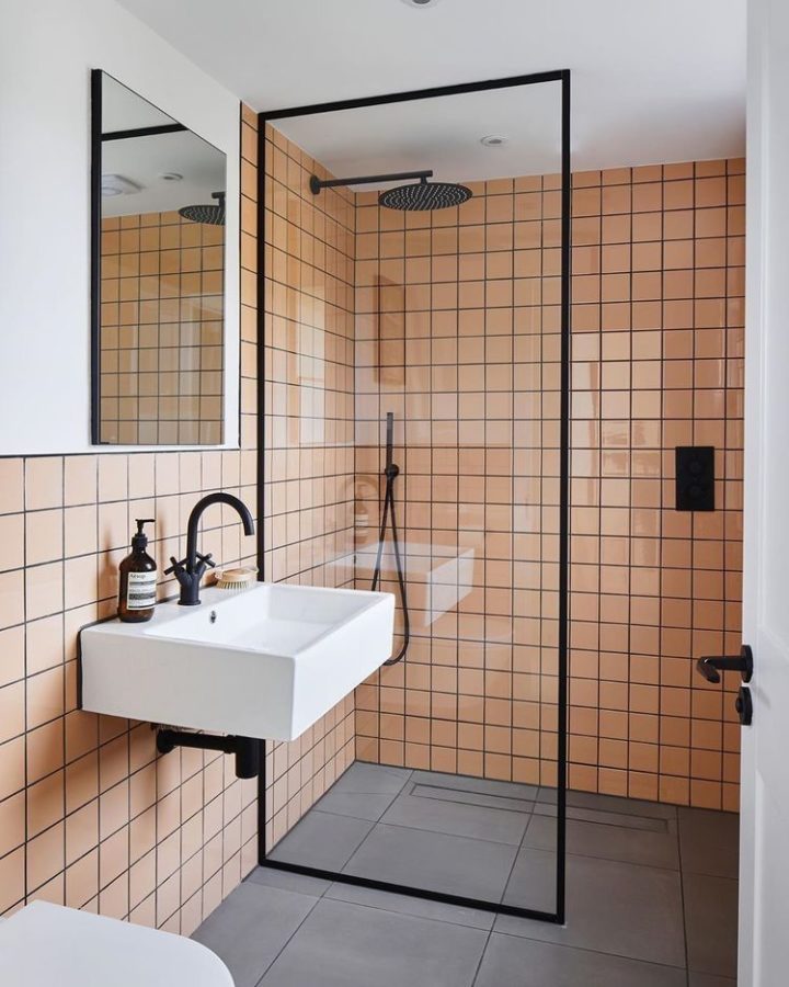 Banheiro estilo industrial Simples
