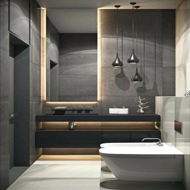 Banheiro estilo industrial Simples