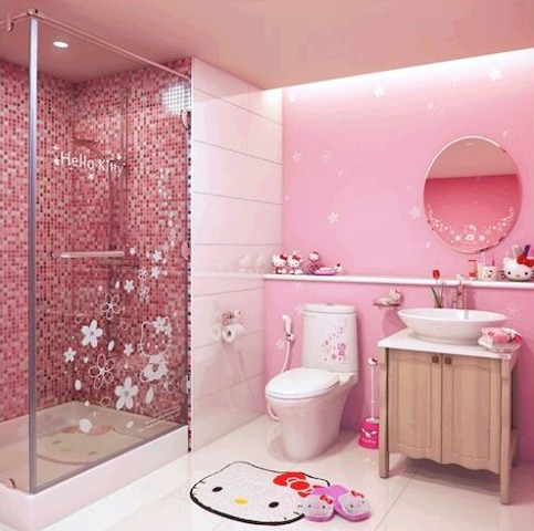 Banheiro infantil Rosa