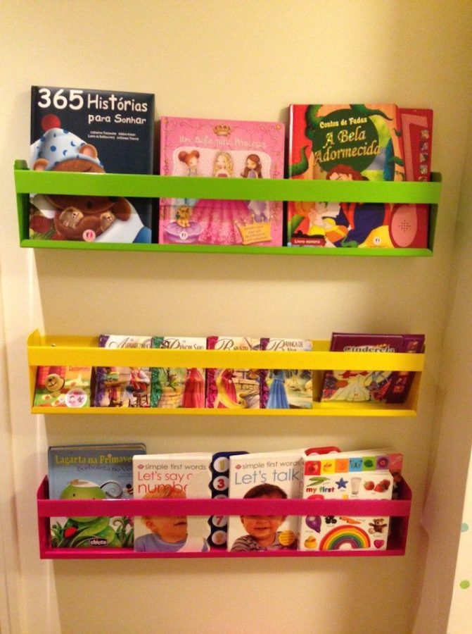 Estante para livros parede Infantil