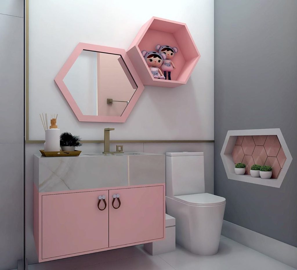 Como Decorar Banheiro Pequeno: 80 ideias para você se inspirar