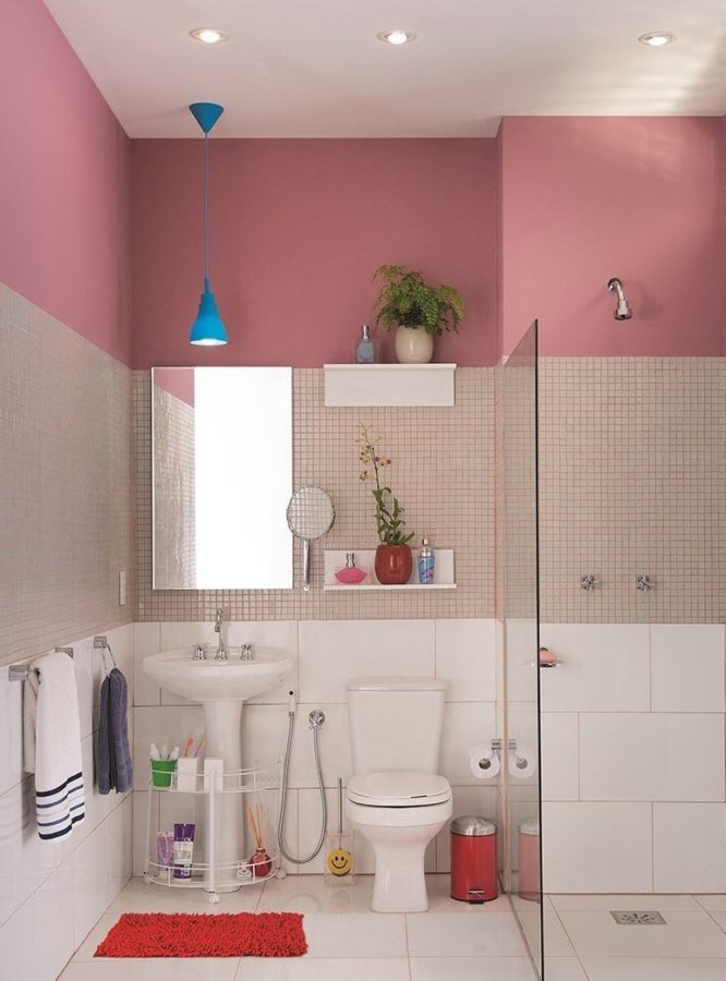 Como decorar banheiro pequeno Simples